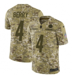 Youth Nike Pittsburgh Steelers #4 Jordan Berry Limited Camo 2018 Salute to Service NFL Jersey
