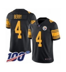 Youth Pittsburgh Steelers #4 Jordan Berry Limited Black Rush Vapor Untouchable 100th Season Football Jersey