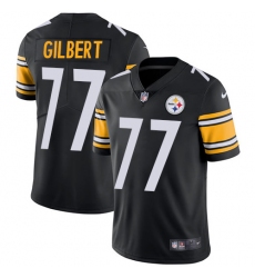 Men's Nike Pittsburgh Steelers #77 Marcus Gilbert Black Team Color Vapor Untouchable Limited Player NFL Jersey