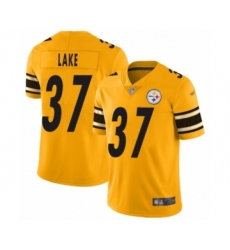 Youth Pittsburgh Steelers #37 Carnell Lake Limited Gold Inverted Legend Football Jersey