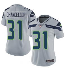 Women's Nike Seattle Seahawks #31 Kam Chancellor Grey Alternate Vapor Untouchable Limited Player NFL Jersey