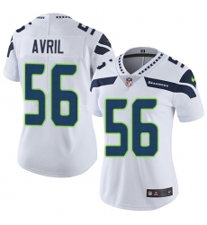 Women's Nike Seattle Seahawks #56 Cliff Avril White Vapor Untouchable Limited Player NFL Jersey