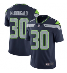 Men's Nike Seattle Seahawks #30 Bradley McDougald Steel Blue Team Color Vapor Untouchable Limited Player NFL Jersey