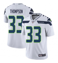 Men's Nike Seattle Seahawks #33 Tedric Thompson White Vapor Untouchable Limited Player NFL Jersey