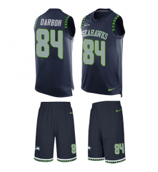 Men's Nike Seattle Seahawks #84 Amara Darboh Limited Steel Blue Tank Top Suit NFL Jersey