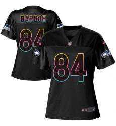 Women's Nike Seattle Seahawks #84 Amara Darboh Game Black Team Color NFL Jersey
