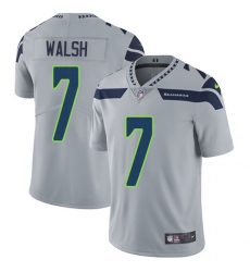 Youth Nike Seattle Seahawks #7 Blair Walsh Elite Grey Alternate NFL Jersey