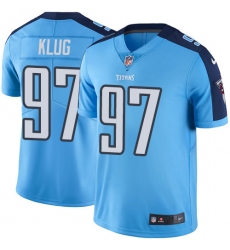 Youth Nike Tennessee Titans #97 Karl Klug Light Blue Team Color Vapor Untouchable Limited Player NFL Jersey