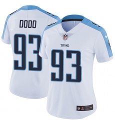 Women's Nike Tennessee Titans #93 Kevin Dodd White Vapor Untouchable Limited Player NFL Jersey