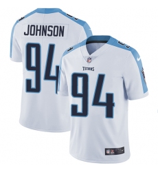 Men's Nike Tennessee Titans #94 Austin Johnson White Vapor Untouchable Limited Player NFL Jersey