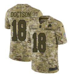 Youth Nike Washington Redskins #18 Josh Doctson Limited Camo 2018 Salute to Service NFL Jersey