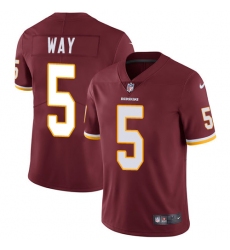 Youth Nike Washington Redskins #5 Tress Way Burgundy Red Team Color Vapor Untouchable Limited Player NFL Jersey