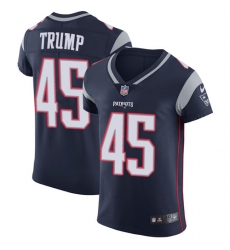 Men's Nike New England Patriots #45 Donald Trump Navy Blue Team Color Vapor Untouchable Elite Player NFL Jersey