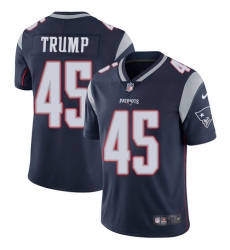 Youth Nike New England Patriots #45 Donald Trump Navy Blue Team Color Vapor Untouchable Limited Player NFL Jersey