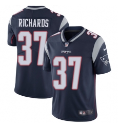 Youth Nike New England Patriots #37 Jordan Richards Navy Blue Team Color Vapor Untouchable Limited Player NFL Jersey