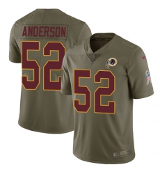 Youth Nike Washington Redskins #52 Ryan Anderson Limited Olive 2017 Salute to Service NFL Jersey