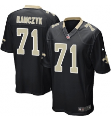 Men's Nike New Orleans Saints #71 Ryan Ramczyk Game Black Team Color NFL Jersey