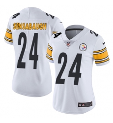 Women's Nike Pittsburgh Steelers #24 Coty Sensabaugh White Vapor Untouchable Limited Player NFL Jersey
