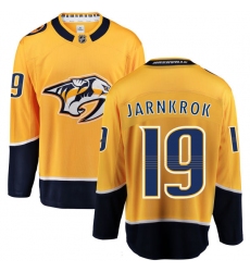 Men's Nashville Predators #19 Calle Jarnkrok Fanatics Branded Gold Home Breakaway NHL Jersey