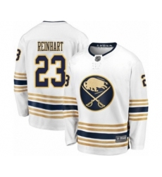 Men's Buffalo Sabres #23 Sam Reinhart Fanatics Branded White 50th Season Breakaway Hockey Jersey
