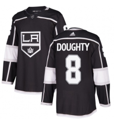 Men's Adidas Los Angeles Kings #8 Drew Doughty Premier Black Home NHL Jersey