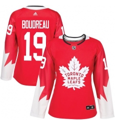 Women's Adidas Toronto Maple Leafs #19 Bruce Boudreau Authentic Red Alternate NHL Jersey