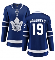Women's Toronto Maple Leafs #19 Bruce Boudreau Fanatics Branded Royal Blue Home Breakaway NHL Jersey