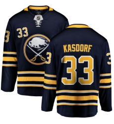Youth Buffalo Sabres #33 Jason Kasdorf Fanatics Branded Navy Blue Home Breakaway NHL Jersey