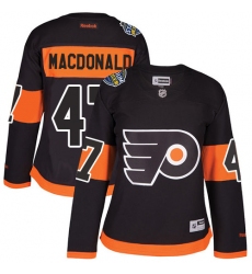Women's Reebok Philadelphia Flyers #47 Andrew MacDonald Premier Black 2017 Stadium Series NHL Jersey
