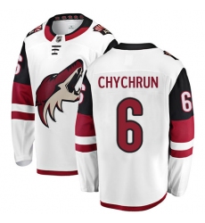 Youth Arizona Coyotes #6 Jakob Chychrun Fanatics Branded White Away Breakaway NHL Jersey