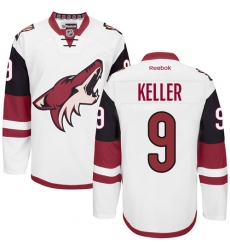 Women's Reebok Arizona Coyotes #9 Clayton Keller Authentic White Away NHL Jersey