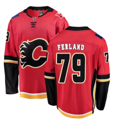 Youth Calgary Flames #79 Michael Ferland Fanatics Branded Red Home Breakaway NHL Jersey