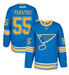 Men's Reebok St. Louis Blues #55 Colton Parayko Authentic Blue 2017 Winter Classic NHL Jersey