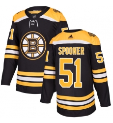 Men's Adidas Boston Bruins #51 Ryan Spooner Premier Black Home NHL Jersey