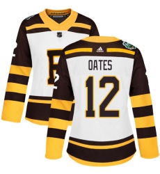 Women's Adidas Boston Bruins #12 Adam Oates Authentic White 2019 Winter Classic NHL Jersey