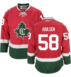 Women's Reebok Montreal Canadiens #58 Noah Juulsen Authentic Red New CD NHL Jersey