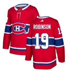 Men's Adidas Montreal Canadiens #19 Larry Robinson Premier Red Home NHL Jersey