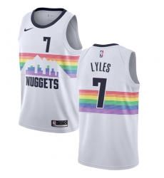 Youth Nike Denver Nuggets #7 Trey Lyles Swingman White NBA Jersey - City Edition