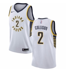 Women's Nike Indiana Pacers #2 Darren Collison Authentic White NBA Jersey - Association Edition