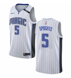 Men's Nike Orlando Magic #5 Marreese Speights Authentic NBA Jersey - Association Edition
