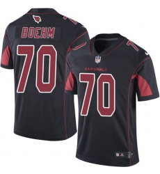 Men's Nike Arizona Cardinals #70 Evan Boehm Limited Black Rush Vapor Untouchable NFL Jersey