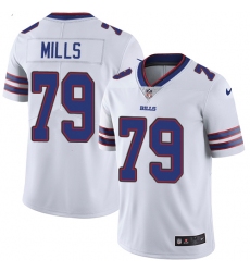 Men's Nike Buffalo Bills #79 Jordan Mills White Vapor Untouchable Limited Player NFL Jersey