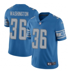 Youth Nike Detroit Lions #36 Dwayne Washington Blue Team Color Vapor Untouchable Limited Player NFL Jersey