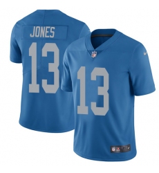 Men's Nike Detroit Lions #13 T.J. Jones Elite Blue Alternate NFL Jersey