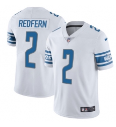 Men's Nike Detroit Lions #2 Kasey Redfern Elite White NFL Jersey