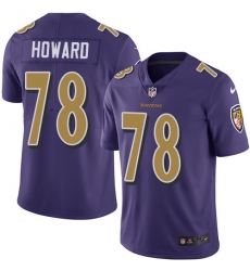 Youth Nike Baltimore Ravens #78 Austin Howard Limited Purple Rush Vapor Untouchable NFL Jersey