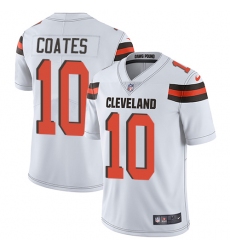 Youth Nike Cleveland Browns #10 Sammie Coates White Vapor Untouchable Limited Player NFL Jersey