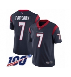 Men's Houston Texans #7 Ka'imi Fairbairn Navy Blue Team Color Vapor Untouchable Limited Player 100th Season Football Jersey