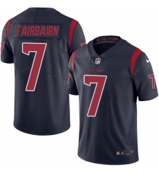 Men's Nike Houston Texans #7 Ka'imi Fairbairn Elite Navy Blue Rush Vapor Untouchable NFL Jersey
