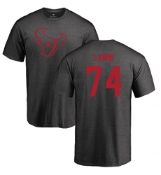 NFL Nike Houston Texans #74 Kendall Lamm Ash One Color T-Shirt